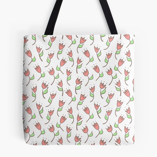 Item preview, Simple tulip retro pattern. Hand drawn flower background. designed and sold by illucesco.