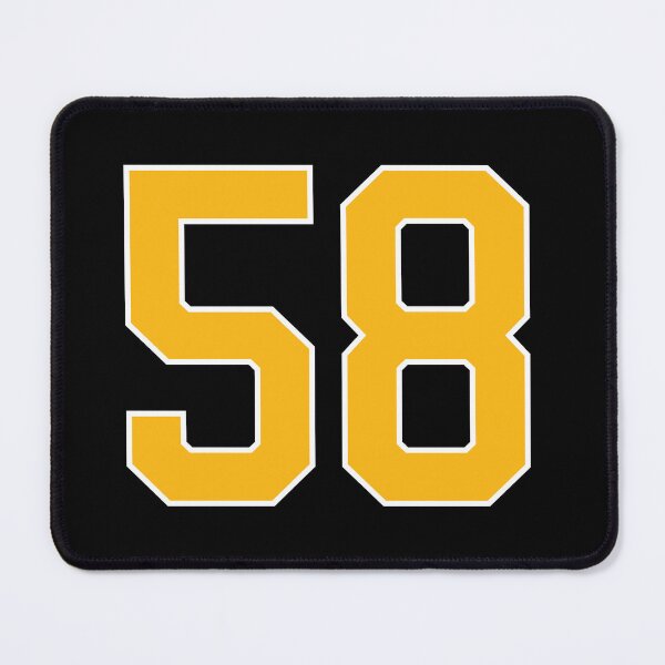 Item preview, Yellow Number 58 lucky sports jersey fifty eight designed and sold by HeavyStyle.