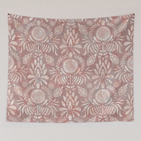 Item preview, Rose Quartz Stone Floral Pattern Watercolor designed and sold by Orianah.