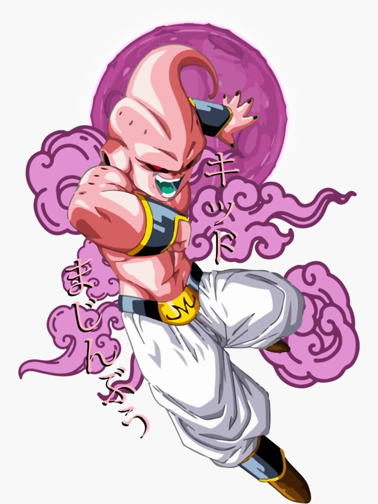 Majin Buu - Dragon Ball Sticker for Sale by KyleighMertz