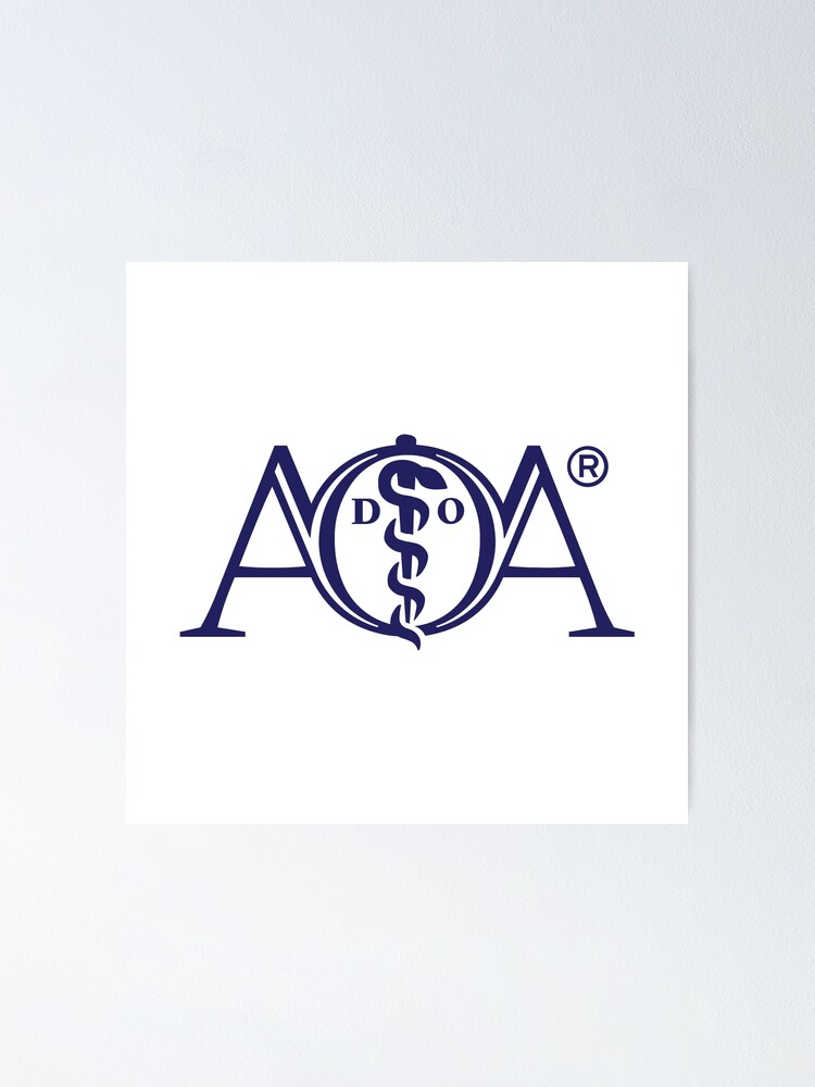 American Osteopathic Association Logo Poster For Sale By Stamtwill Redbubble