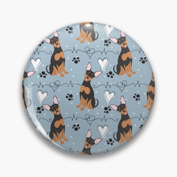 Item preview, LOVE Black Tan Miniature Pinscher Dog designed and sold by Lulupainting.