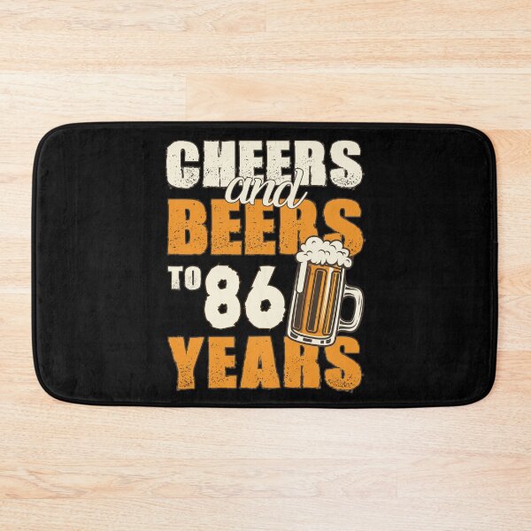 Item preview, Cheers and Beers to 86 years, funny birthday gift designed and sold by HeavyStyle.