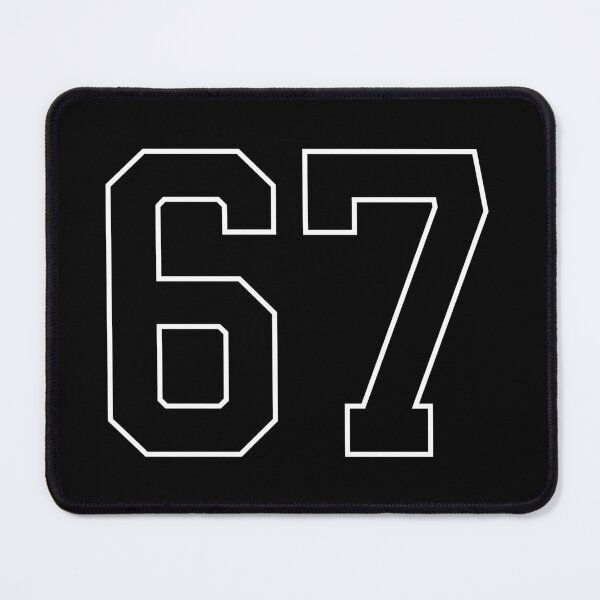 Item preview, Black Number 67 lucky sports jersey sixty seven designed and sold by HeavyStyle.