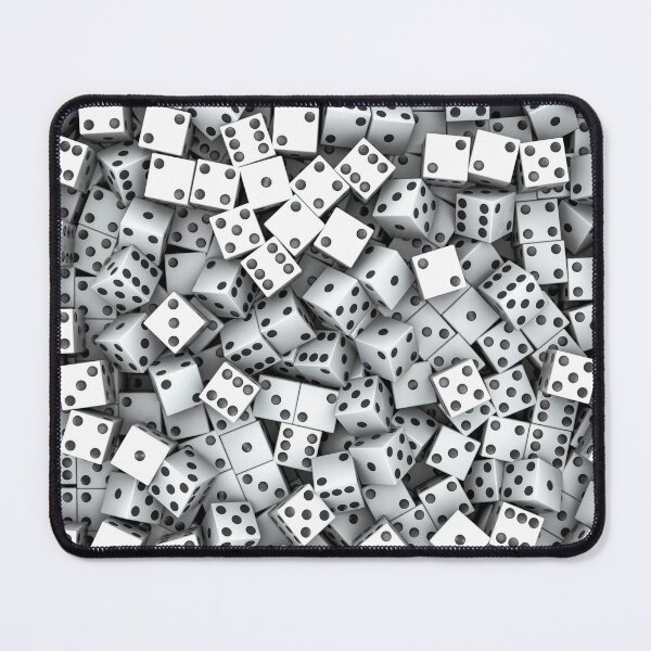 Item preview, Casino Lucky Dice Gambler Abstract Gaming Pattern White designed and sold by GrandeDuc.