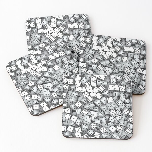 Item preview, Casino Lucky Dice Gambler Abstract Gaming Pattern White designed and sold by GrandeDuc.