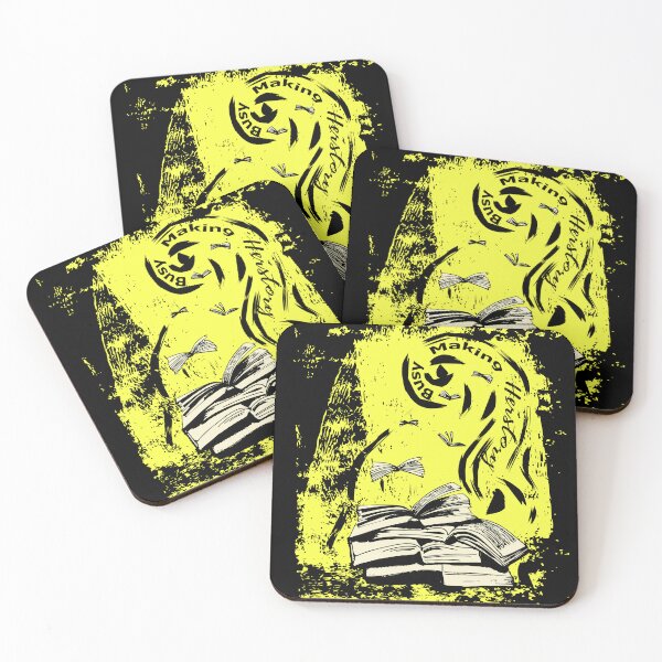 Item preview, Busy Making Herstory (yellow) designed and sold by MyThingNow.
