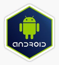 hexagonal android Sticker