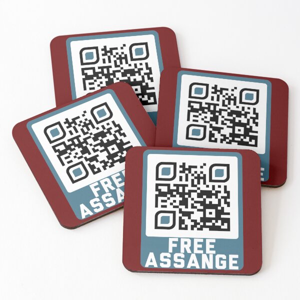 Item preview, Kostenloses ASSANGE  - WikiLeaks QR Code   designed and sold by Freeboxin.