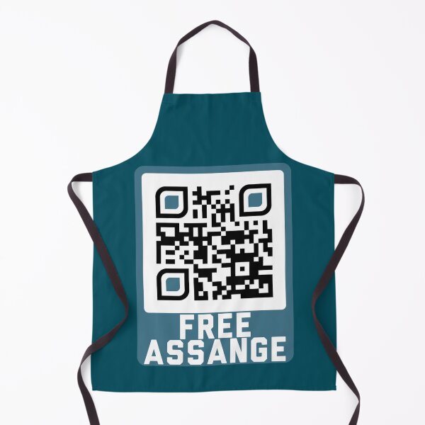 Item preview, Kostenloses ASSANGE  - WikiLeaks QR Code   designed and sold by Freeboxin.