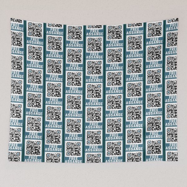 Item preview, Kostenloses ASSANGE  - WikiLeaks QR Code   designed and sold by Freeboxin.