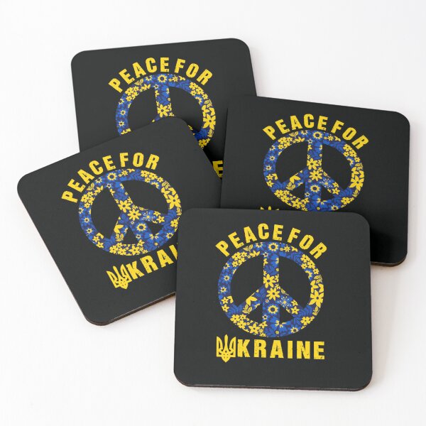 Artikelvorschau, Frieden für die Ukraine Ukrainische Blumen Tryzub Trident Flag entworfen und verkauft von DeannaMarks.