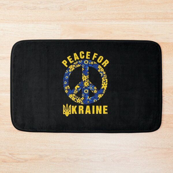 Item preview, Peace for Ukraine Ukrainian Flowers Tryzub Trident Flag designed and sold by DeannaMarks.