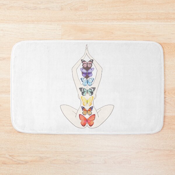 Item preview, The seven chakras color chart Colorful Butterfly designed and sold by helloinnerbeing.