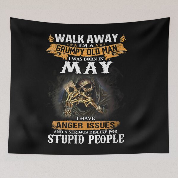 Item preview, Walk Away Im A Grumpy old man I Was born in May designed and sold by TamYork.
