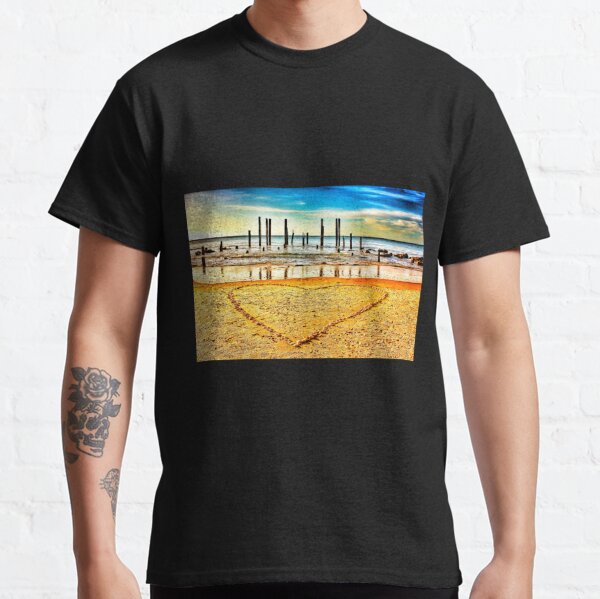 Historic Jetty Poles Port Willunga South Australia Classic T-Shirt