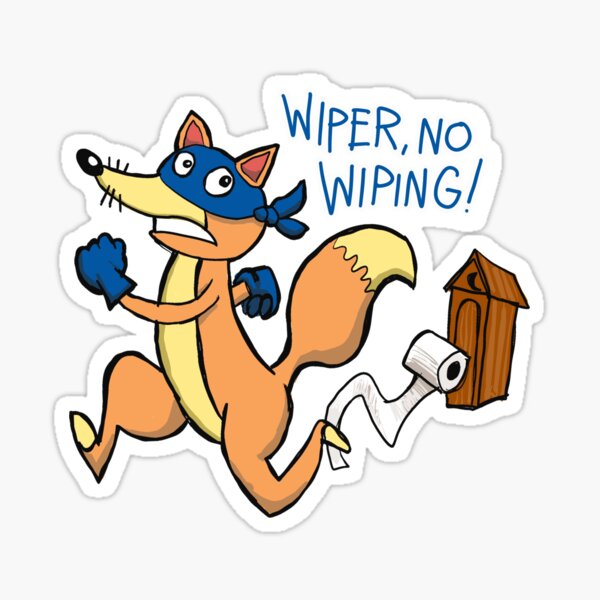 Poor Hygiene Fox Sticker
