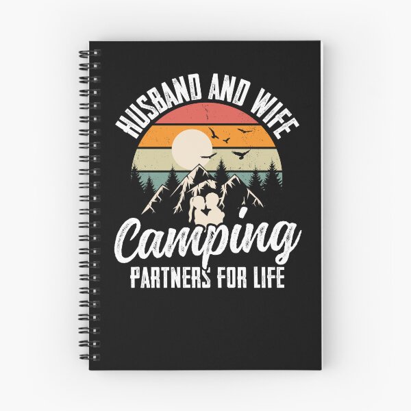 Item preview, Funny Camping Hike Vintage Sunset Husband And Wife Camping Partners For Life designed and sold by ohmier.