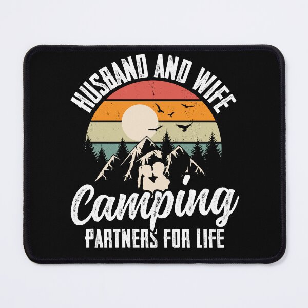 Item preview, Funny Camping Hike Vintage Sunset Husband And Wife Camping Partners For Life designed and sold by ohmier.