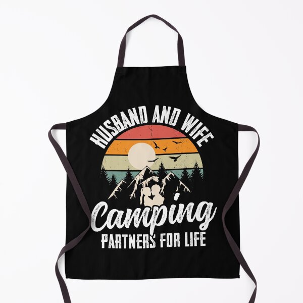 Item preview, Funny Camping Hike Vintage Sunset Husband And Wife Camping Partners For Life designed and sold by ohmier.