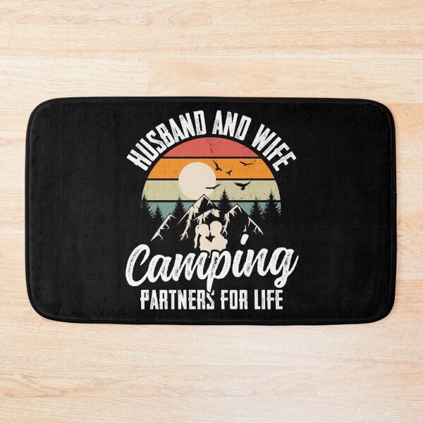Item preview, Funny Camping Hike Vintage Sunset Husband And Wife Camping Partners For Life designed and sold by ohmier.
