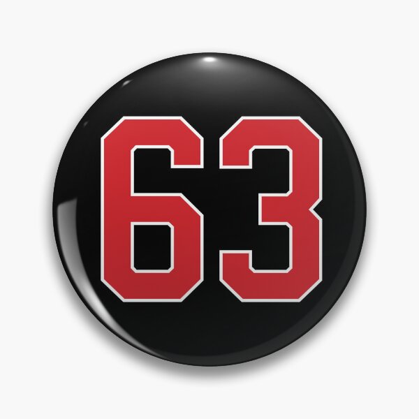 Item preview, Sports Number 63, red black color lucky sport sixty three designed and sold by ArtIsParty.