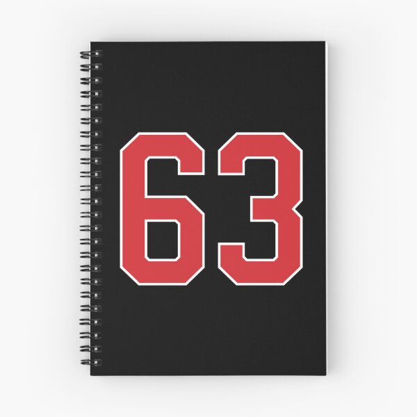 Item preview, Sports Number 63, red black color lucky sport sixty three designed and sold by ArtIsParty.