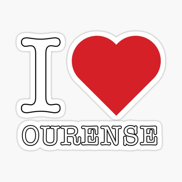 Porque amo Ourense, España Pegatina