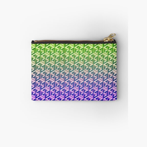 Item preview, Penrose Cube Stack - Green Purple designed and sold by VanHogTrio.