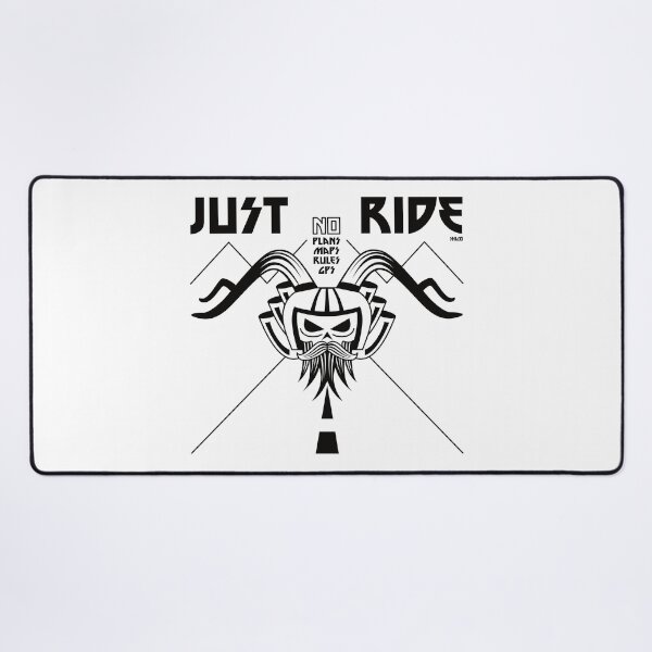 Item preview, Just Ride Motorbike Skull (Black) designed and sold by Shico.