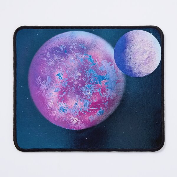 Item preview, Planetas rosados púrpuras dobles designed and sold by SprayTastic.