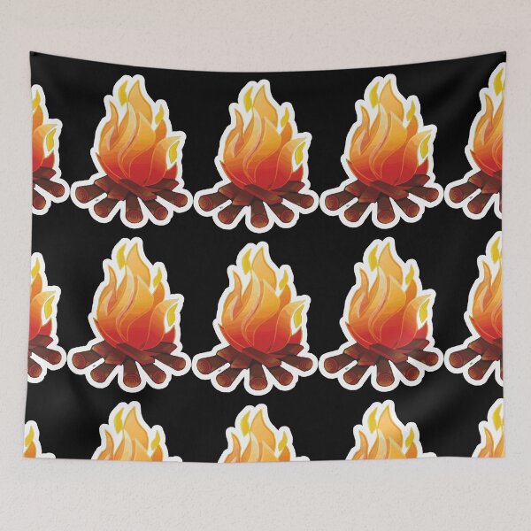Item preview, BURNING Camp Fire - CAMPFIRE art design Sticker designed and sold by WainoFade.