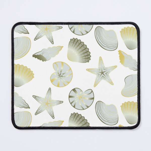 Item preview, Golden-silver seashells and starfishes designed and sold by ReflectedCrafts.