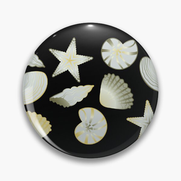 Item preview, Conchas y estrellas de mar doradas y plateadas designed and sold by ReflectedCrafts.