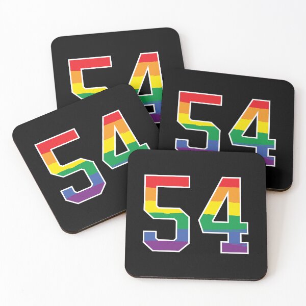 Item preview, Number 54 Rainbow LGBT pride fifty four designed and sold by LoveIsColorful.