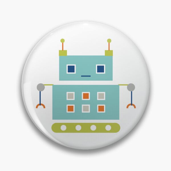 Item preview, Cute Light Blue Robot designed and sold by StudioShine.