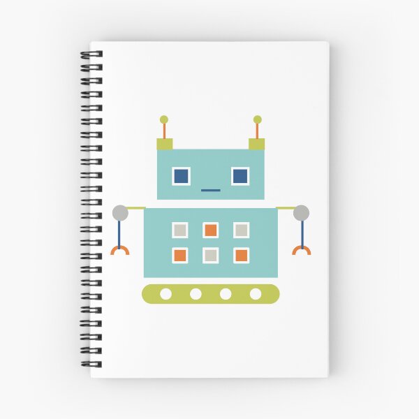 Item preview, Cute Light Blue Robot designed and sold by StudioShine.