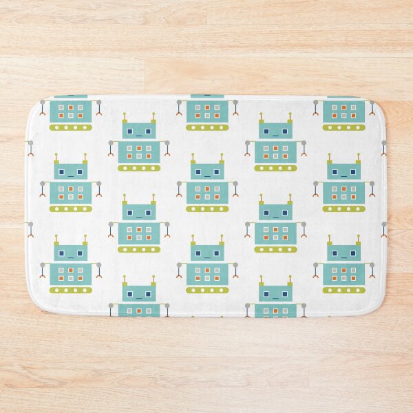 Item preview, Cute Light Blue Robot designed and sold by StudioShine.