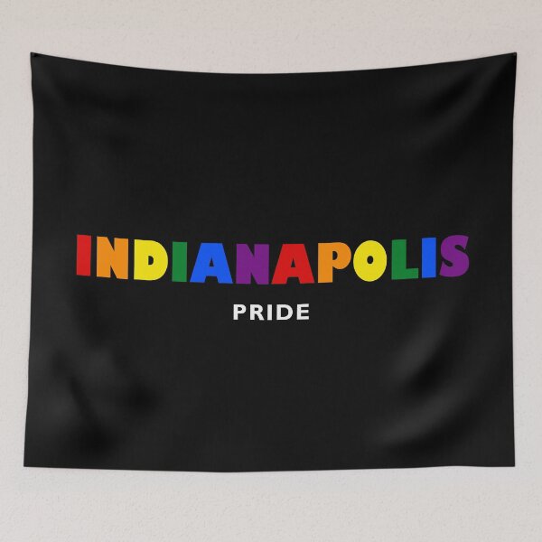 Item preview, Indianapolis city Pride Rainbow, Indiana US designed and sold by LoveIsColorful.