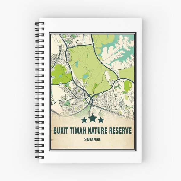 Item preview, Bukit Timah Nature Reserve park map - art deco map park designed and sold by PostersProf1.