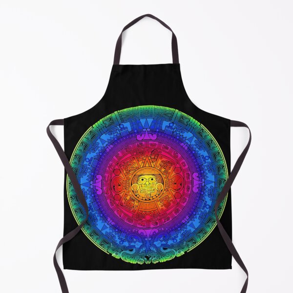 Item preview, Piedra del Sol - Rainbow Aztec Calendar Sun Stone designed and sold by Aztectees.