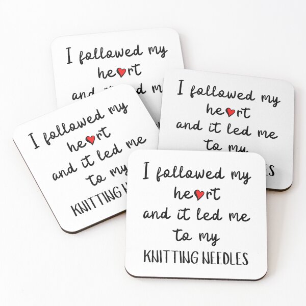 Item preview, I followed my heart and it led me to my knitting needles designed and sold by TheGreenGoat.