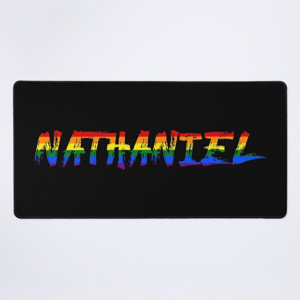 Item preview, Men rainbow name gay Nathaniel designed and sold by LoveIsColorful.