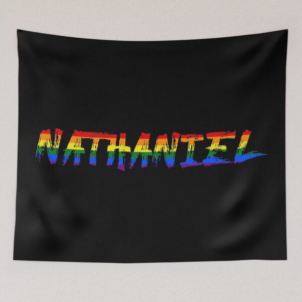 Item preview, Men rainbow name gay Nathaniel designed and sold by LoveIsColorful.