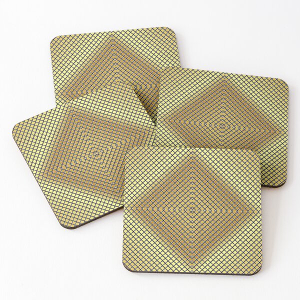 Item preview, Square Gold Metallic Pattern designed and sold by risingrocket.