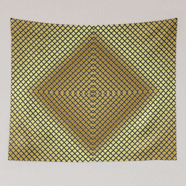 Item preview, Square Gold Metallic Pattern designed and sold by risingrocket.