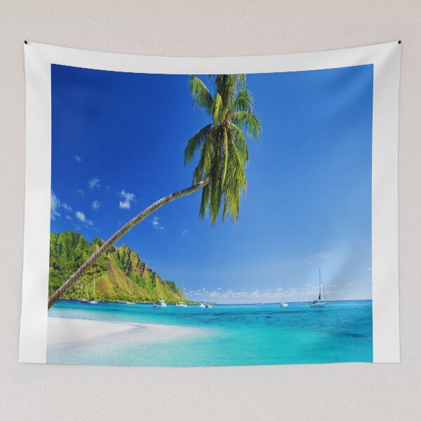 Item preview, Palm trees by the sea. Beautiful nature. Landscape.  designed and sold by Relaxation  Time.