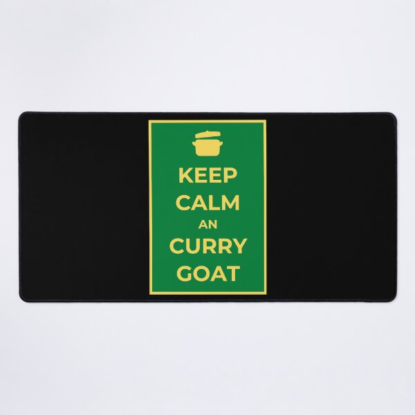 Item preview, KEEEP CALM AN CURRY GOAT designed and sold by HillTopView.