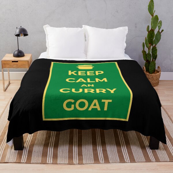 Item preview, KEEEP CALM AN CURRY GOAT designed and sold by HillTopView.
