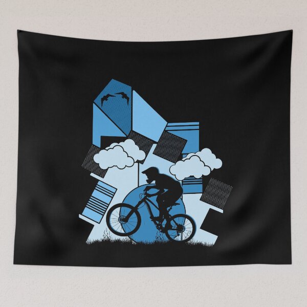 Item preview, Bike Mountains Downhill Nature Landscape Design designed and sold by brunsch-print.